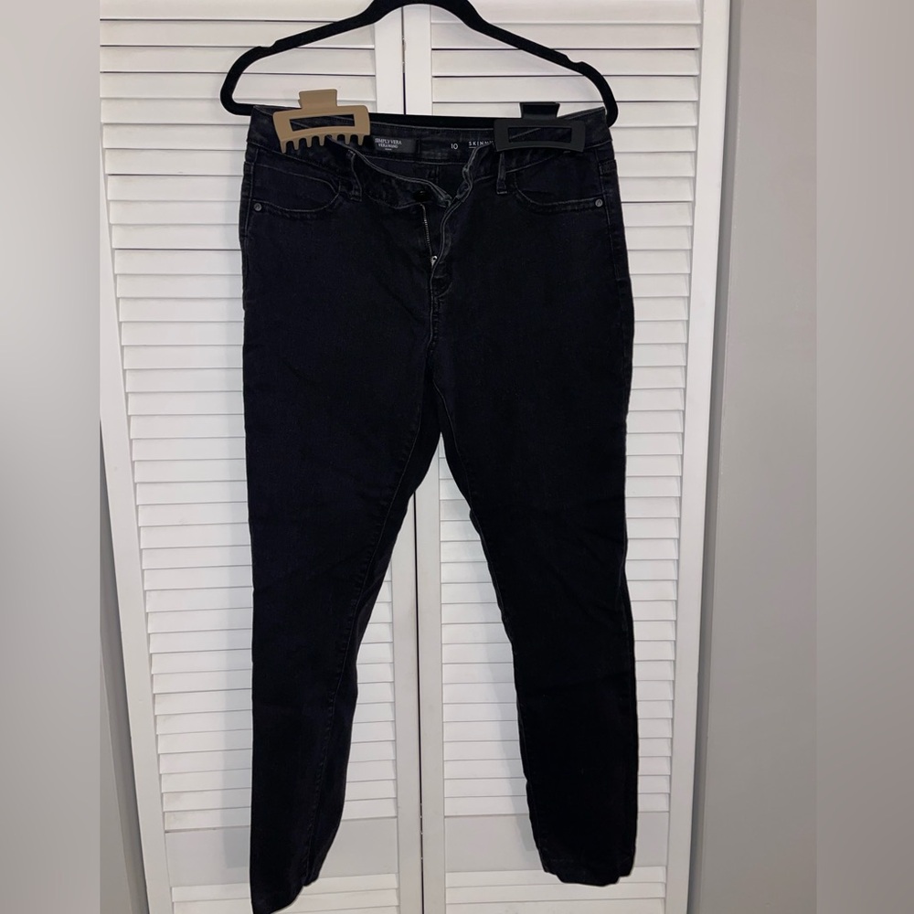 Simply Vera Mid-Rise Skinny Jean Black